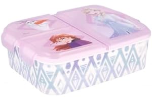 BABYMOTION Eiskönigin 2 Anna und Elsa Kinder Brotdose, Lunchbox, Sandwichbox, Bentodose, Frozen PJ Masks, Spiderman, Avengers, Mickey, Paw Patrol, BPA frei, Kindergarten, Geburtstag (Eiskönigin 2)(2021)