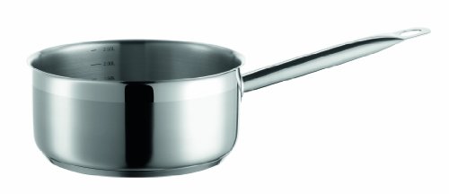 Domestic Professional 811033 Casserole Professionnelle INOX 18/10 Induction Graduation en Litre Diamètre 20 cm Épaisseur 0,7 mm