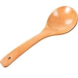 Diseño de mango curvo, hecho de material de madera natural, fácil de usar y limpio.