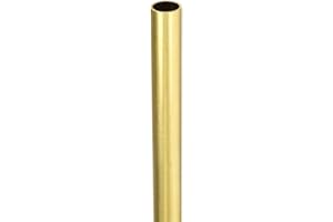 MACHSWON Tube rond en laiton H65 tubes en cuivre 200 mm de longueur 25 mm de diamètre extérieur 2,5 mm d'épaisseur de paroi Tube droit sans couture