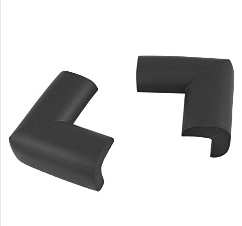 Accmart(TM) Multifunction Baby Kids Table Desk Corner Edge Protector Guard Furniture Sharp Corner Safety Bumper Black(Pack of 4)