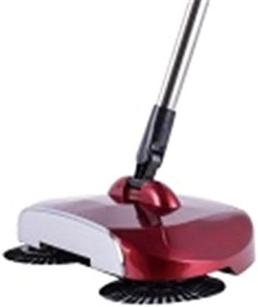 Godess4 ABS rose red push-type broom broom suit home sweeping machine cleaning supplies semi-automatic lazy slewing machine bedroom living room kitchen balcony