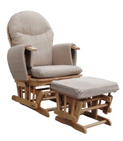 Habebe Glider Rocking Nursing Recliner Chair with footstool ***WITH BRAKE & WASHABLE COVERS***