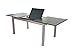 Produktbild XXL Voll Aluminium Auszieh-Gartentisch "Detroit" 220/280 x 100 cm mit Synchronauszug von Doppler in champagner mit schwarzer Platte, TÜV-geprüft