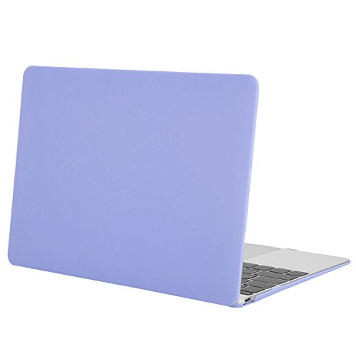 MOSISO Ultra Slim Plastik Hartschale Schutzhülle Hülle Snap Case für Neu MacBook Pro 12 Zoll mit Retina Display A1534, Serenity Blau