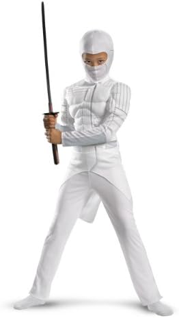 G.I. Joe Costume, Kids G.I. Joe Retaliation Storm Shadow Classic Muscle Chest Costume Outfit, Small, Age 4 - 6, HEIGHT 3' 3" - 3' 11"