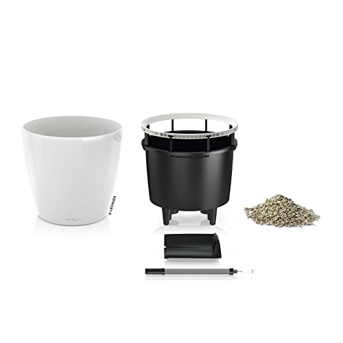 Lechuza CLASSICO Premium 21 LS Pflanzgefäß, White high-gloss, 21 - 2