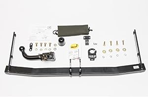 AUTO-HAK Gancio di traino completo estraibile orizzontale compatibile con VOLKSWAGE VW Golf V due volumi 11.2003-08.2008 + universale kit elettrico 13 poli