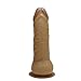 Produktbild Sexy Fire 7.5 * 1,75 Zoll Dildo mit Saugnapf weibliche Masturbation Sex-Spielzeug für neue Benutzer Punkt G weiche Kugeln sicher Penis, tief Ultra Sex Anal Spielzeug-braun