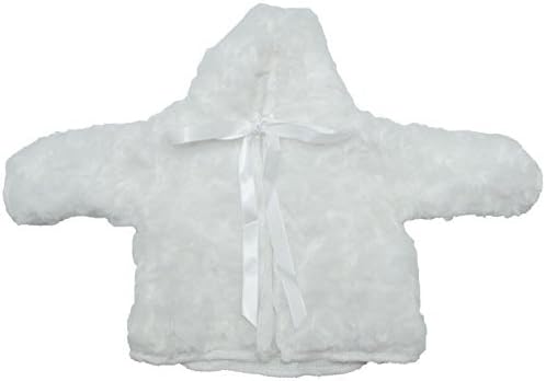 Hairbows Unlimited My Boutique Doll 18" Soft Fluffy Fur Coat Jacket (White)