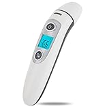 Ear and Forehead Thermometer, Hkiytime Professional Precision Infrared Digital Thermometer for Baby, Children and Adult with Instant Reading, Fever Warning, Clinical Monitoring, CE and FDA Certified