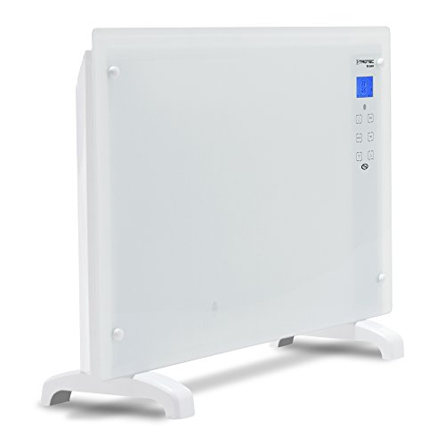 TROTEC Design-Glaskonvektor TCH 2000 E mit Frostwächter-Funktion (2000 Watt, 2 Heizstufen, Automatikbetrieb, Überhitzungsschutz, LCD-Display, Sicherheitsglas mit Touchscreen, Timer, Fernbedienung, modernes Design, Stand- oder Wandgerät) - 5