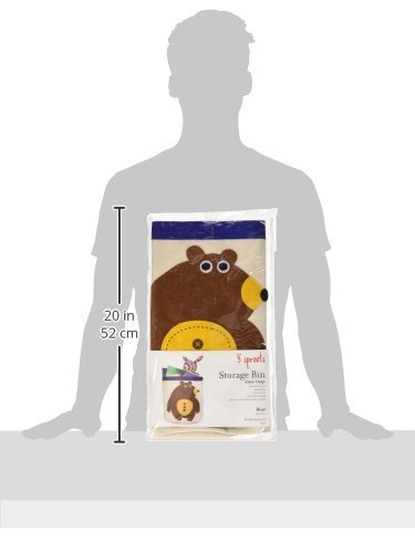 3 Sprouts UBNBEA Aufbewahrungskorb Bär, mehrfarbig - 5