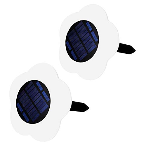 hnnew 10LED Solar Lawn Light Colorido Impermeable al Aire Libre jardín césped Paisaje decoración lámpara 2pcs