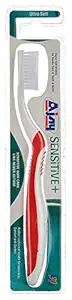 Ajay Sensitive+ Manual Toothbrush (Multicolor Toothbrush of 10)