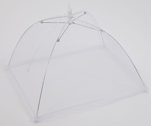 esto24® 2er Set Fliegenhauben 30×30 cm Schutz vor Insekten Speisehaube - 9