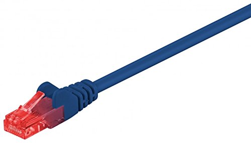 10er Set WireThinX Patchkabel CAT 6, U/UTP, CCA, blau, 1 m