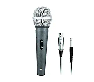 WON Brand Professional Dynamic Cardioid Vocal Wired Microphone with XLR Cable (Black)