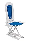 Kanjo Eco Lightweight Reclining Bathlift Bath Lift with Blue Covers **Free 4 Year Warranty** Bath Lift, Bath Chair, Easy Clean, Makes Bathing Easier for Elderly, Disabled, Accessibility Aid