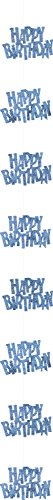 Hänge-Dekoration – Happy Birthday blau - 3