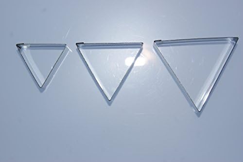 Triangle Cutter Set (30/40/50mm) - Stainless Steel Sugarcraft Cutter - Valley Cutter Company - Sugarcraft, Cake Decorating, FIMO, Polymer and Precious Metal Clay