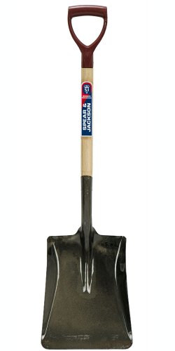 Spear & Jackson 2521VC No. 4 Open Socket Square Mouth Shovel, Blue