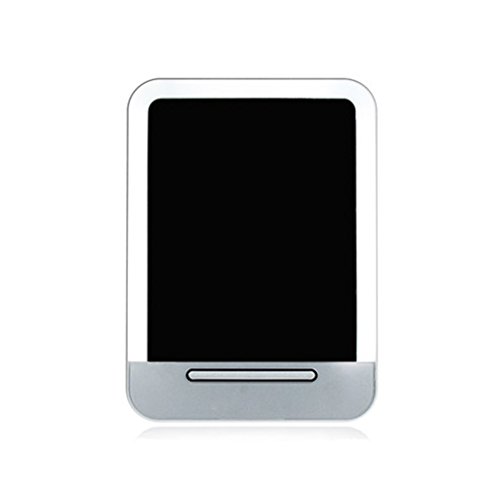 Preisvergleich Produktbild LED-Tischplattenverfassungs-Spiegel-HD Tablette-intelligente Noten-Steuerung weiches Licht-justierbarer tragbarer Frisierspiegel (Farbe : Grau)