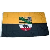 FahnenMax Bandiera Sassonia-Anhalt 150x90 Cm – Multicolore, Resistente Alle Intemperie, Con Occhielli, Poliestere Stampato In Serigrafia - 2