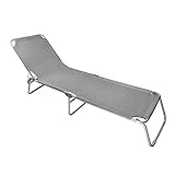 Robuster und Wetterfester -- Textilfutter auf stabilem Eisenrohrgestell mit rutschfesten Füßen zum Schutz vor Kratzern, für einen stabilen Halt, egal ob in der Wiese, im Sand oder auf Beton