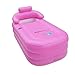 Produktbild Duschen Aufblasbare Badewanne Erwachsenen Badewanne Faltwanne Kinder Erwachsenen Kunststoff Badewanne Badewanne Haushaltsgegenstände Kinderpool (Color : Pink, Size : 150 * 80 * 45cm)