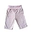 Under The Nile 100% Organic Egyptian Cotton Baby Roll Top Trousers Pink Stripe 0-3 Months