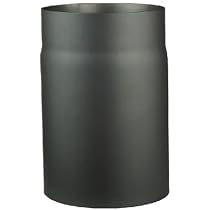 Gomito Per Stufa FIREFIX 120 Mm, Acciaio 2 Mm, Nero, 45 Gradi Con Porta Di Pulizia