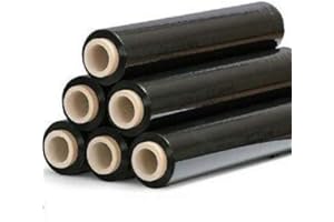 ‎LPF DIELUFTPOSLTERFOLIE LPF dieLUFTPOSLTERFOLIE - Stretchfolie 500mm Schwarz Strechfolienrolle - Wickelfolie - Handstretchfolie 23my 500mm Verpackungsmaterial - Verpackungsfolie - Folie Für Möbel - Umzugsfolie