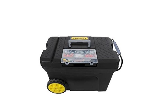 Stanley Mobile Montagebox, entnehmbarem Organizer, für Elektrowerkzeuge, ausziehbarer ergonomischer Stahlgriff, 1-97-503 - 8
