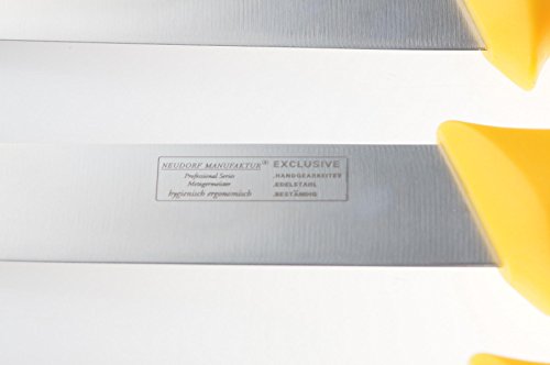 Neudorf Manufaktur Metzgermeister Fleischermesser Metzgermesser Set in Profiqualität 5-teilig/ Edelstahl (handgearbeitet)/ spezielle ergonomische Griffe/ Top Qualität - 4