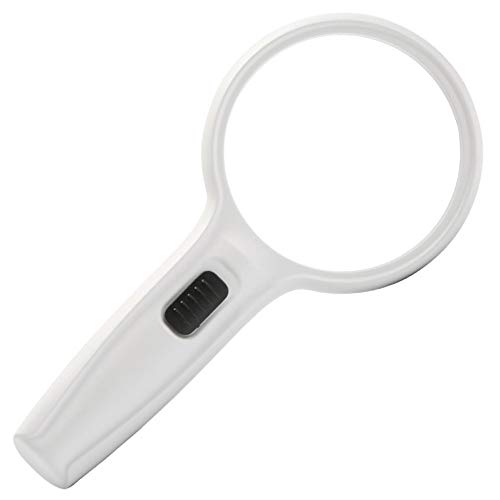 Portable Magnifier 3X 4.5X with Led Lights for Old Man Book Reading Jewelry Identification Watches DIY Crafts Carving and Repair Magnifying Glss Lupe