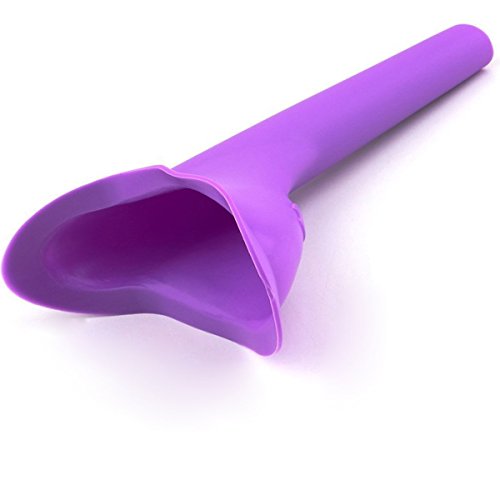 2 x P EZ hembra silicona portátil campamento al aire libre de orina dispositivo morado orina dispositivo para retrete de camping de viaje ligero mujer mingitorio embudo – Stand Up y Pee