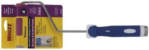 Work Tools International 51600 4-Inch Whizz Paint Roller Cover and Frame, Velour Fine Finish by Work Tools International