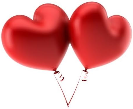 56103 12x Red Heart Latex Helium / Air Balloon Set Party Valentines Day Wedding