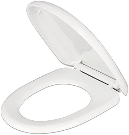 Nakey Toilet Seat Premium Toilet Hygiene Seat Bidet with Cover with Quick-Release, White - Soft Close, Easy Cleaning &amp; Change Hinges, Fits Most Manufacturers' Toilets (O)