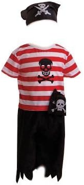 Boys Toddlers Pirate Fancy Dress Costume For Kids 2-3 Years by DUBD
