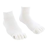 CUTICATE 1 Pair Five Toes Separator Socks Toes Massage Socks for Sports, Home and Travel