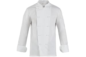 GIBLOR'S - Giacca Adriano Uomo per Chef, Cuoco, in Cotone Elasticizzato, doppio petto, disponibile in diversi colori