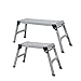 Produktbild Jizhen Boost Arbeitsplattform Leiter Aluminium 120Kg Faltbare leichte 2 Schritte (größe : L)