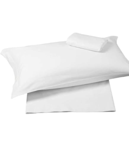 Federa Cuscino Bicolore Sancarlos - 100% Cotone Percalle 45x155cm, Grigio Scuro - Foto 8