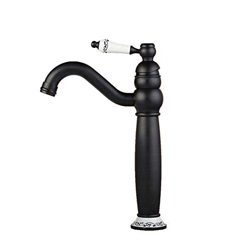 Hiendure®Frotado en aceite Estilo Tradicional Acabado Bronce encimera baño grifo del fregadero