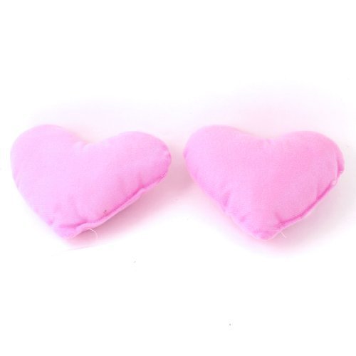 Water-Wood-2-Pieces-Pink-Puppy-Cat-Pet-Heart-Style-Neck-Pillow-Support-Mat-Pad