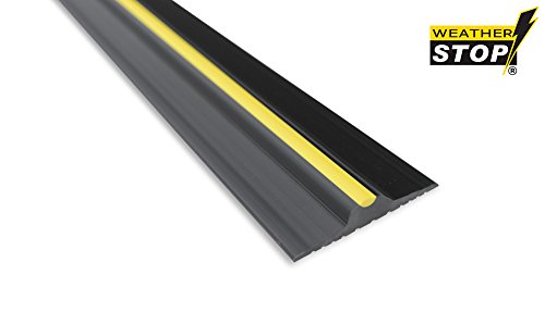 Weather Stop WS001-252 Joint de porte de garage étanche - Noir 21 cm x 15 mm