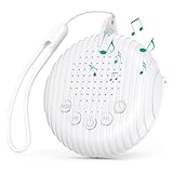 Oria White Noise Machine, Portable Sound Machine Baby With Lanyard, 10 Soothing Nature Sounds, Timer & Memory Functions, Usb Rechargeable Baby Sleep Machine For Sleeping Nursery Office Travel