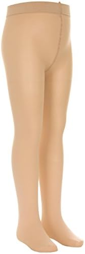 TLLC Girls Plain 60 Denier Microfibre Opaque Tights (Age 5-6, Natural Tan)